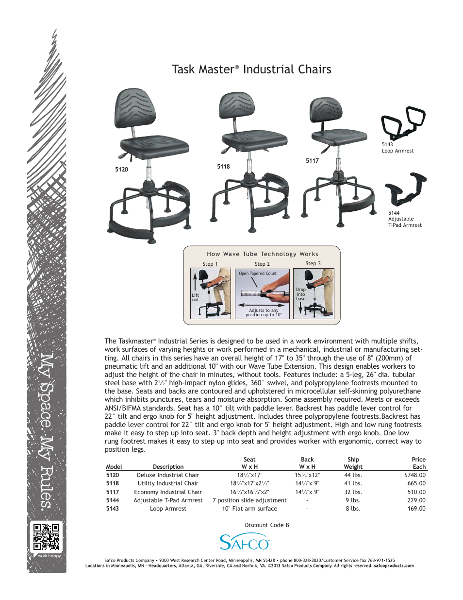 Safco 5144 User Manual | 1 page