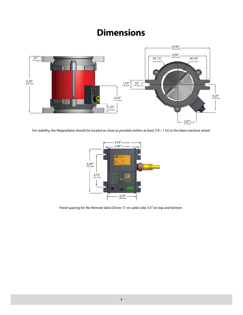 Dimensions | Electronics WM 3000-24 User Manual | Page 7 / 10