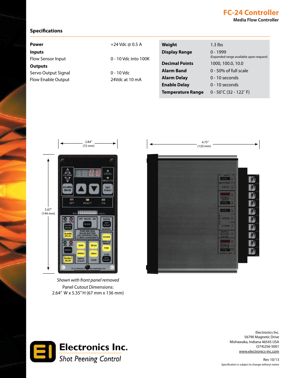 Fc-24 controller | Electronics FC-24 User Manual | Page 2 / 2