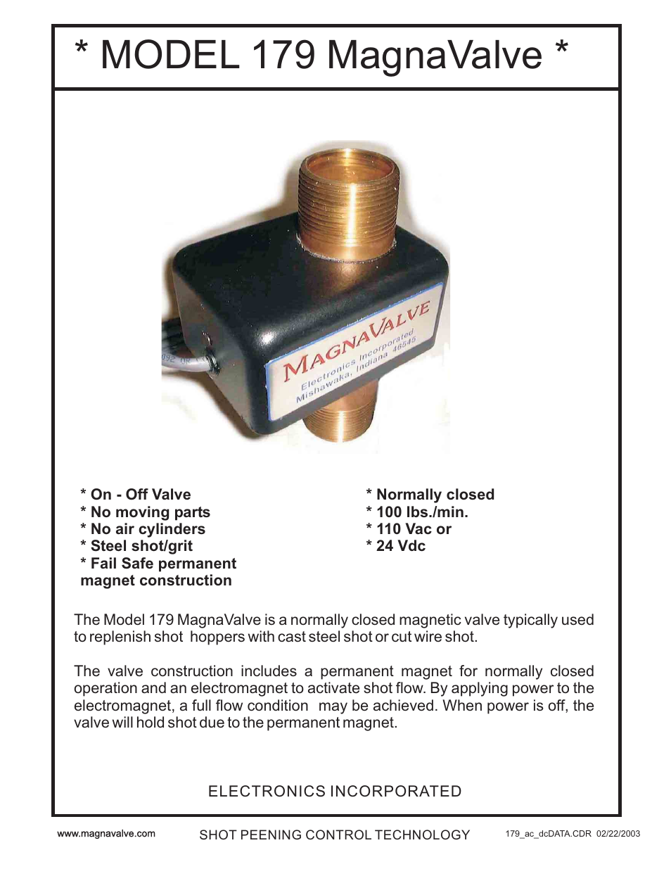 Electronics 179-AC User Manual | 2 pages