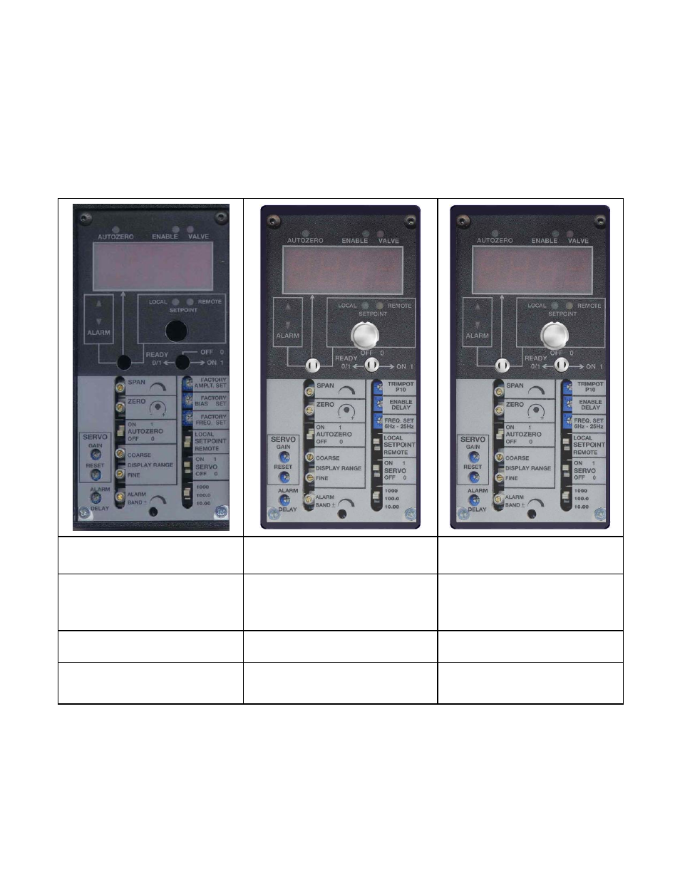 Version a version b version c | Electronics FC User Manual | Page 20 / 21