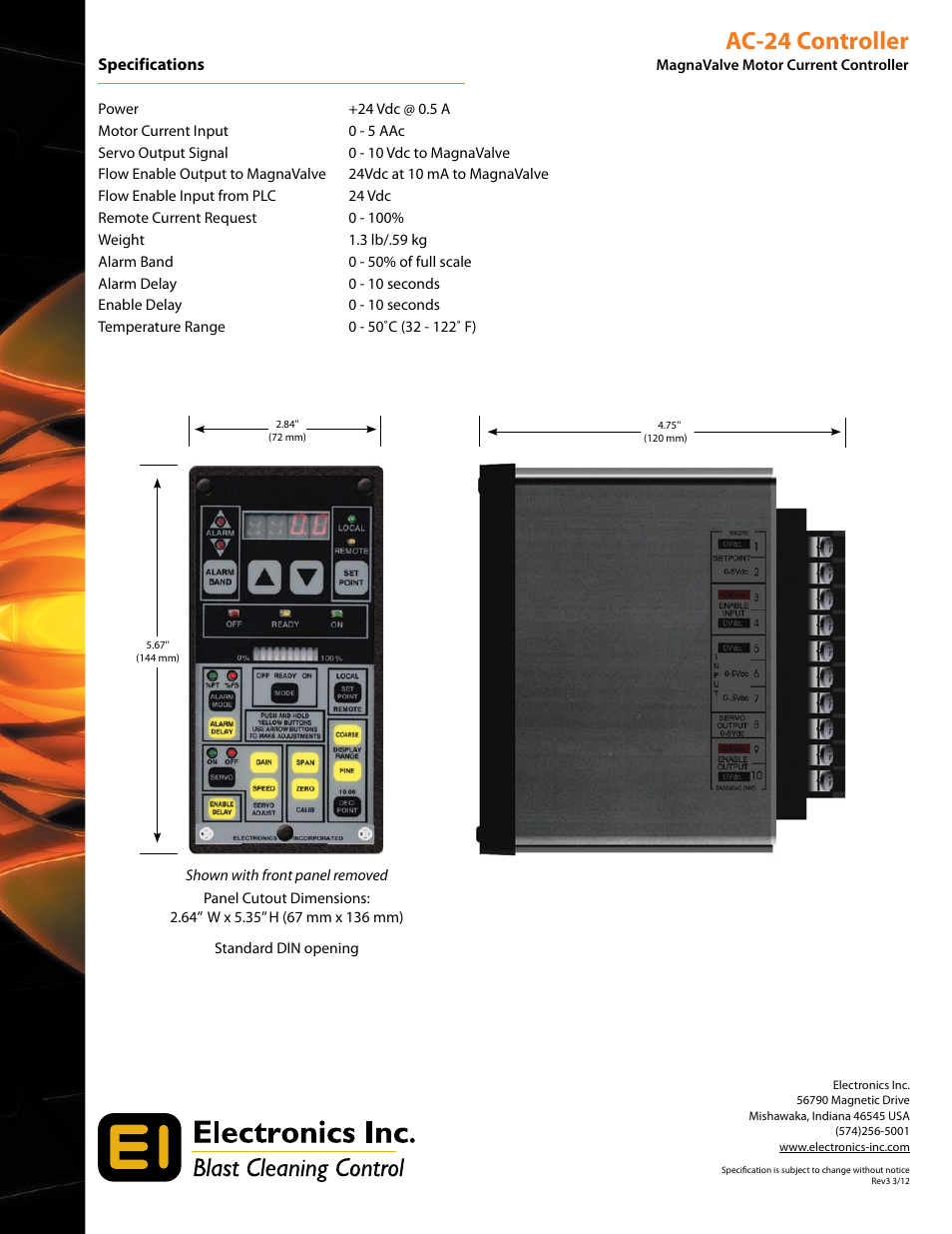 Ac-24 controller | Electronics AC-24 User Manual | Page 2 / 2