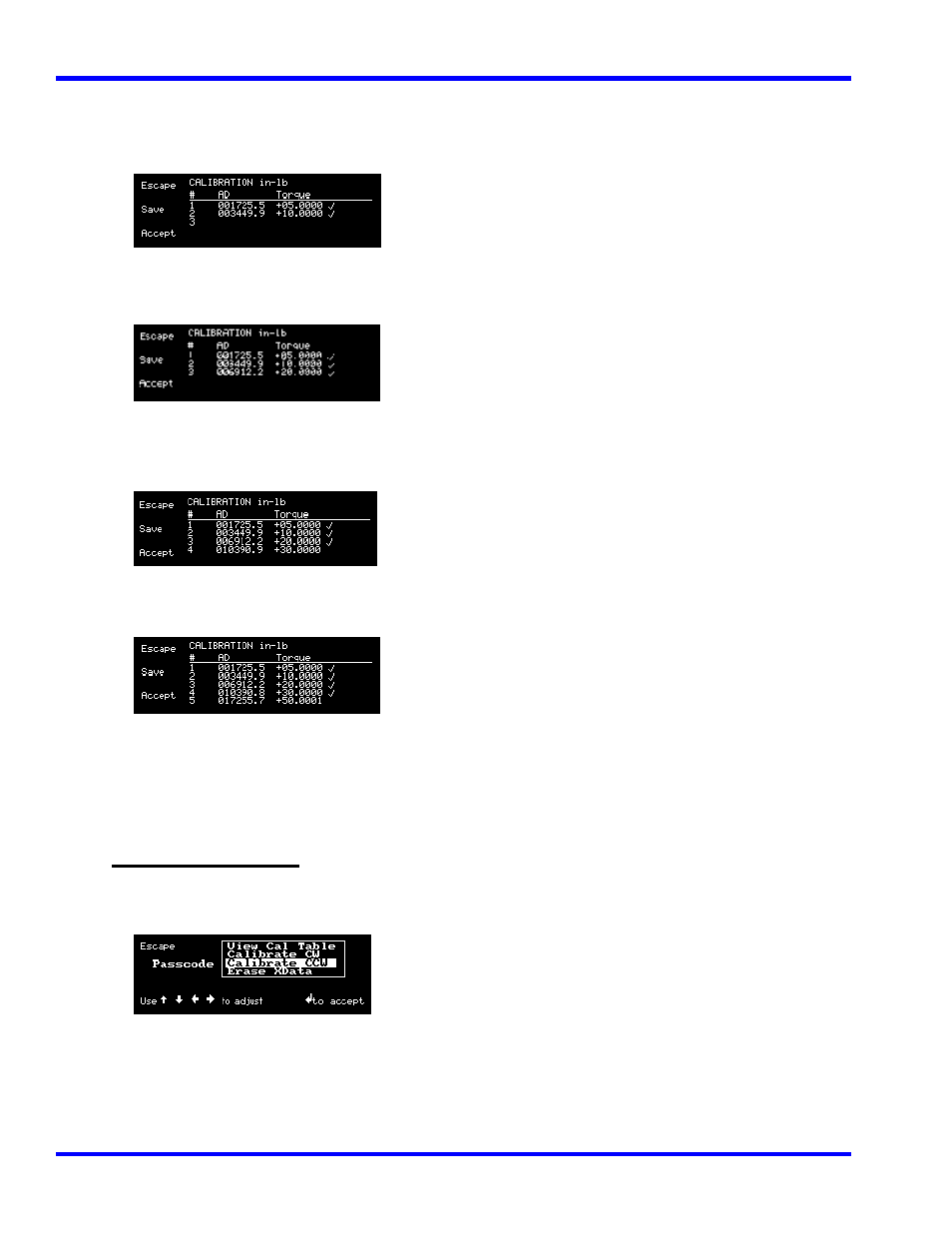 Calibration ccw | Snap-On 5000-3 User Manual | Page 53 / 68