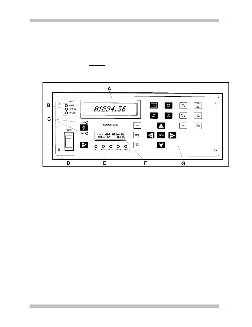 Front panel | Snap-On Motorized Loader User Manual | Page 17 / 102