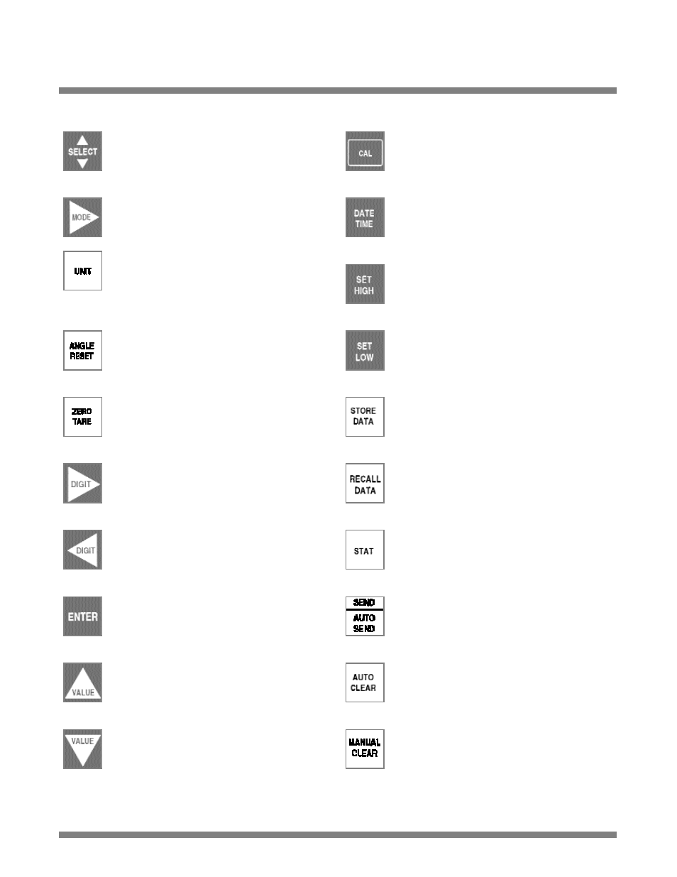 Front panel function keys | Snap-On Motorized Loader User Manual | Page 3 / 102