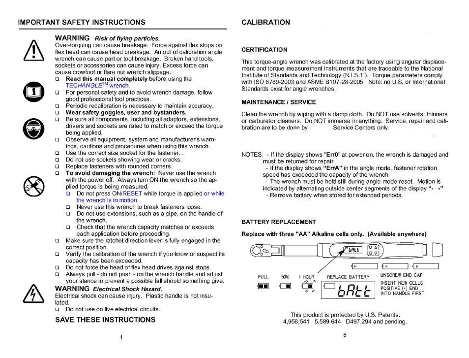 Snap-On Torque Wrench User Manual | Page 2 / 4