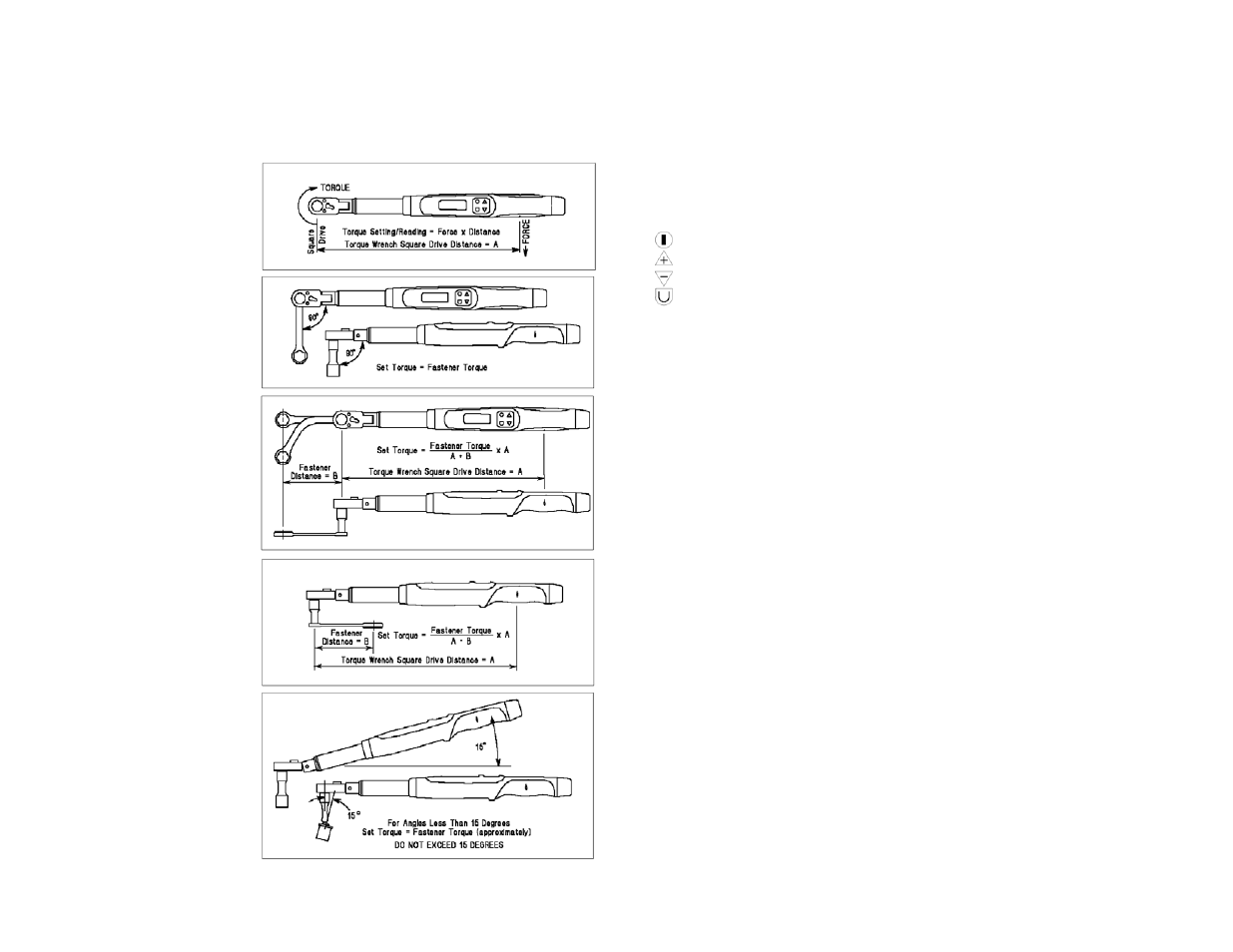 Specifications, Use of adaptors, extensions and universals | Snap-On Torque Wrench User Manual | Page 3 / 4