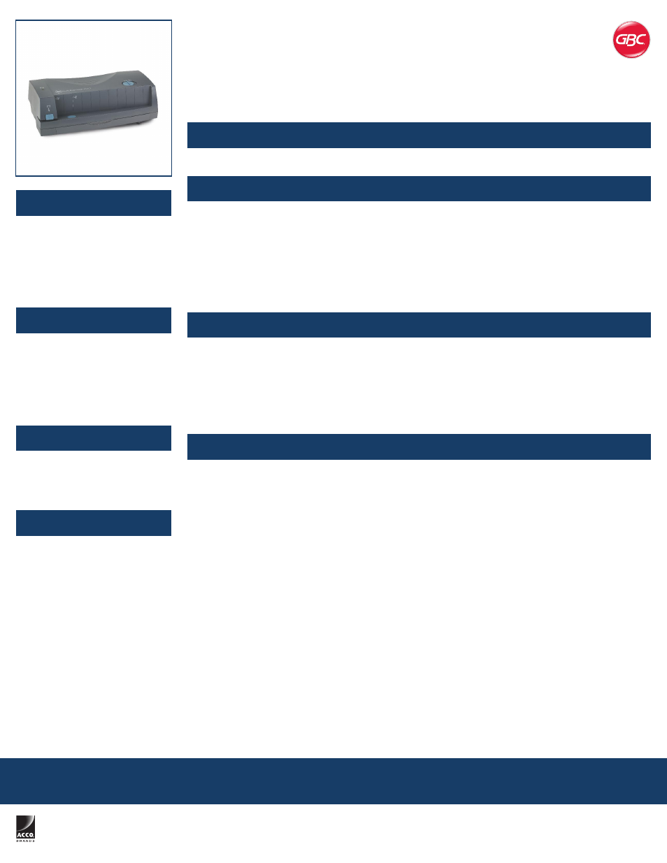 Swingline 3230 Electric Punch, 2 - 3 Holes, Adjustable Centers, 24 Sheets User Manual | 1 page