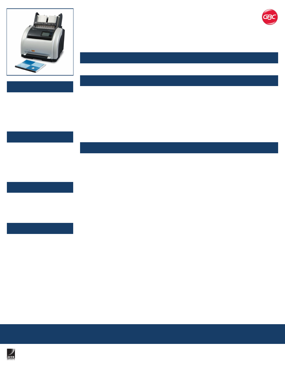 Swingline ProClick Pronto P3000 Automated Binding Machine, Binds 100, Punches 15 User Manual | 1 page