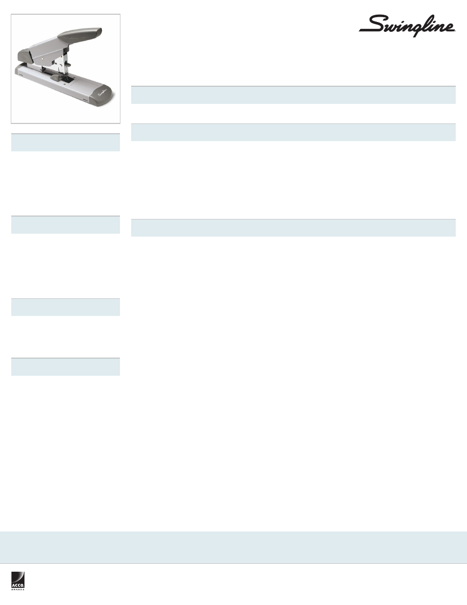 Swingline Heavy Duty Stapler_1 User Manual | 1 page