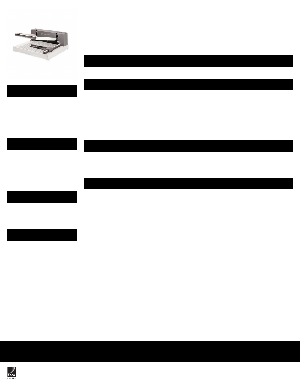 Swingline ClassicCut CL800pro Guillotine Trimmer Replacement Cutting Mat, 11 3_4" Length User Manual | 1 page
