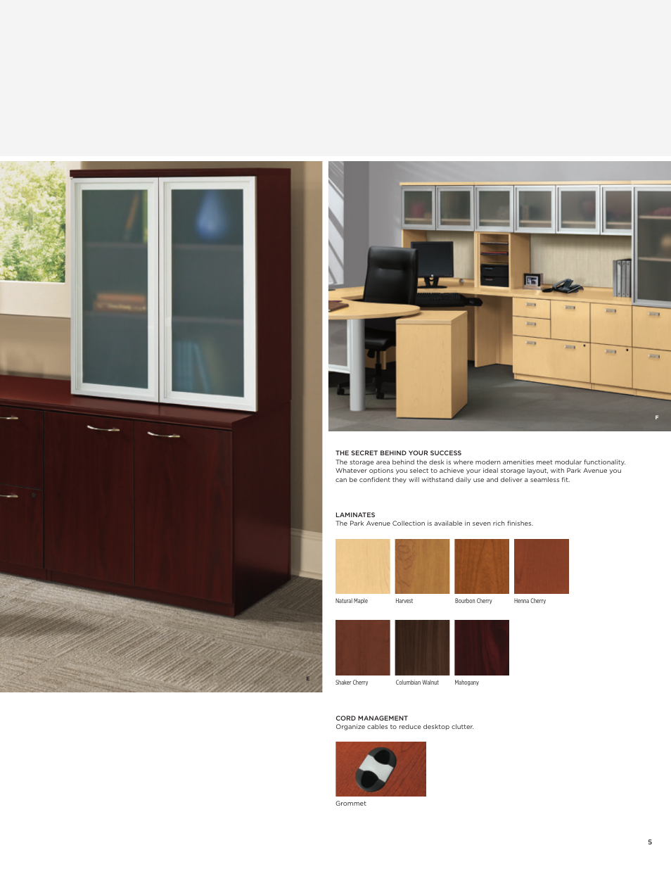 HON Park Avenue Collection Laminate Desking User Manual | Page 5 / 8