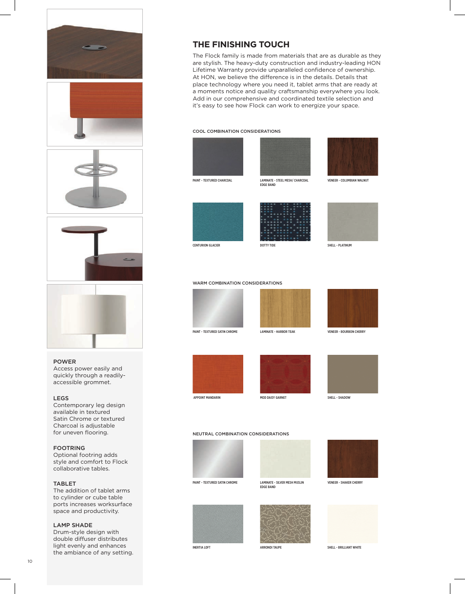 The finishing touch | HON Flock Collaborative Solutions User Manual | Page 10 / 12