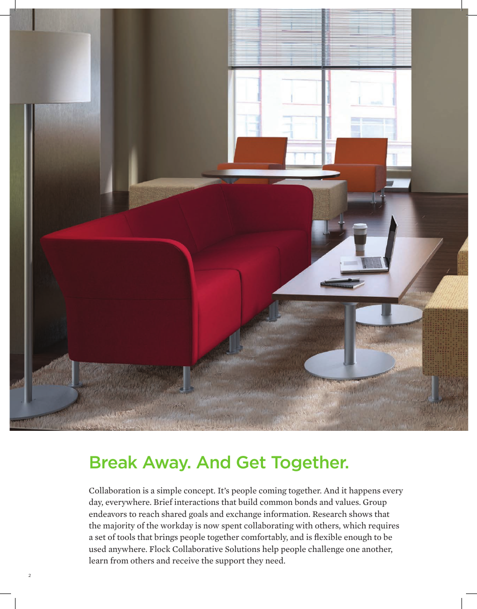 Break away. and get together | HON Flock Collaborative Solutions User Manual | Page 2 / 12