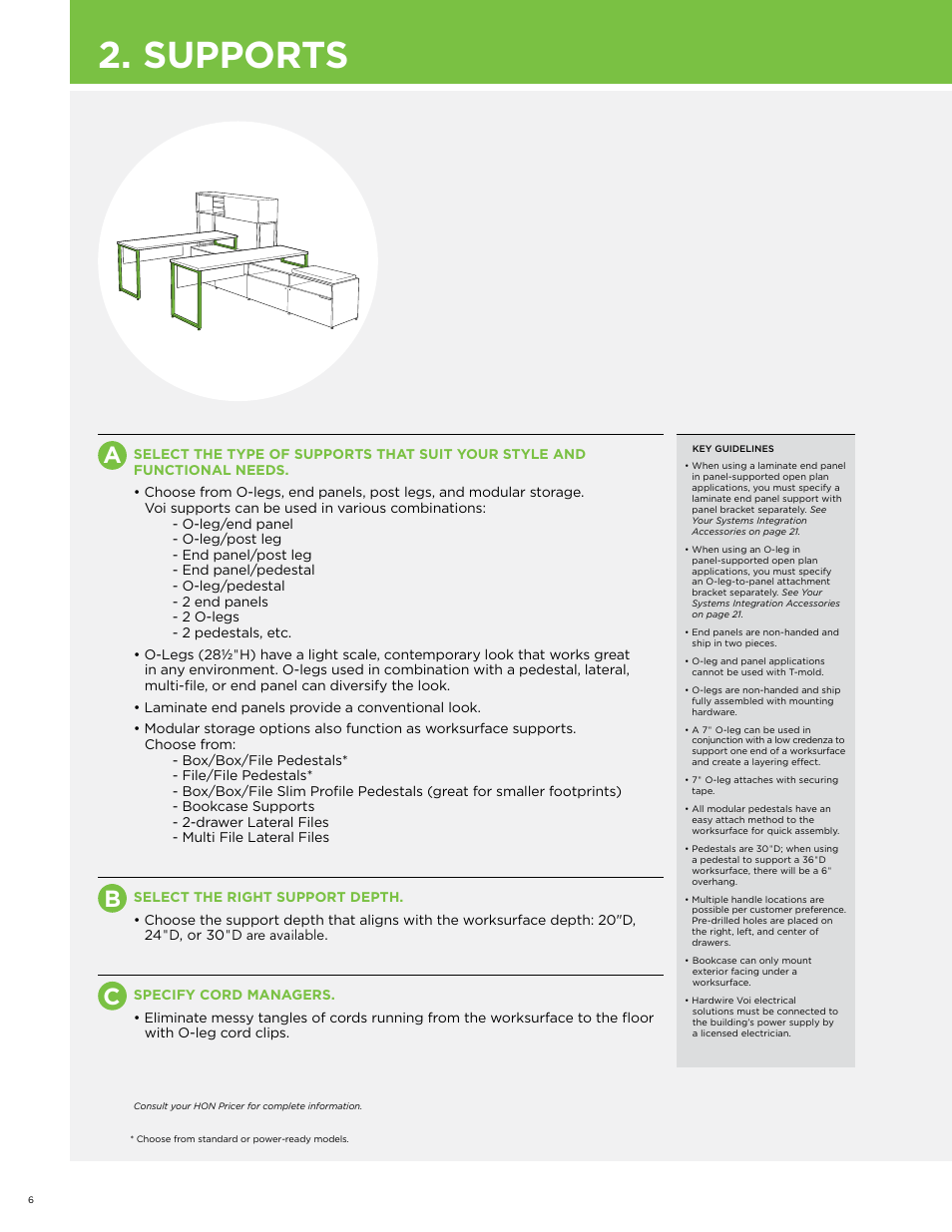 Supports | HON Voi User Manual | Page 6 / 28