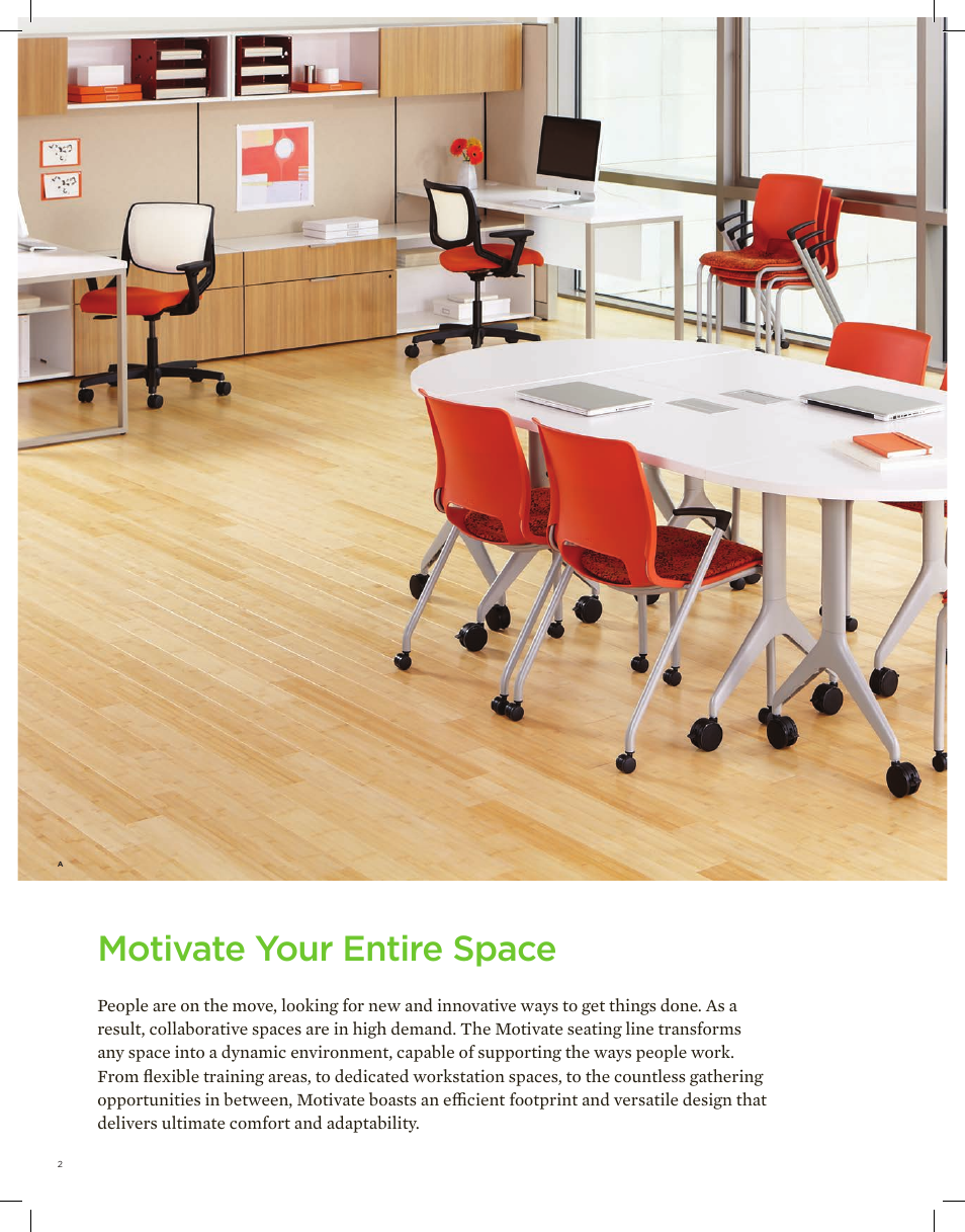 Motivate your entire space | HON Motivate Seating & Tables User Manual | Page 2 / 8
