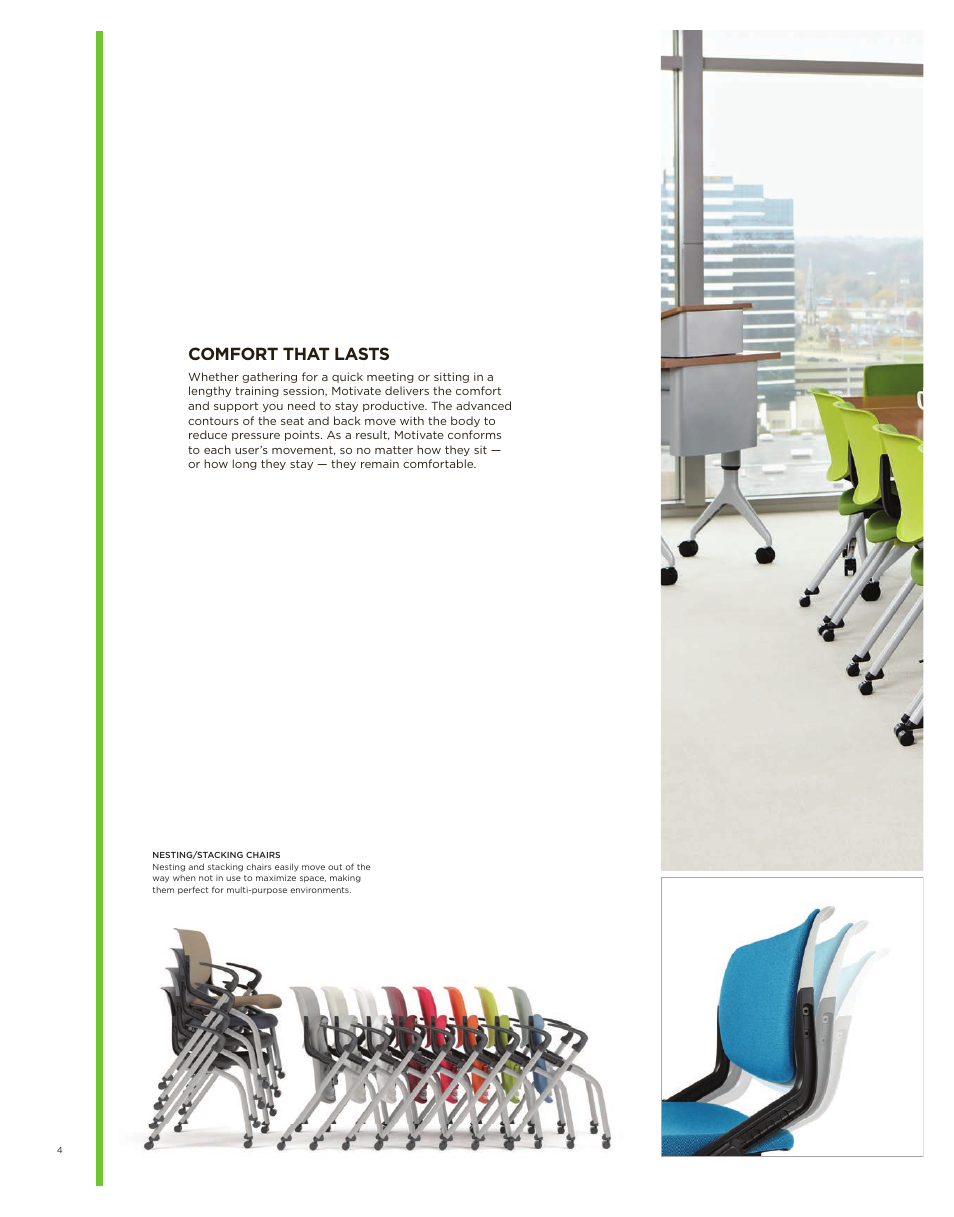 Comfort that lasts | HON Motivate Seating & Tables User Manual | Page 4 / 8