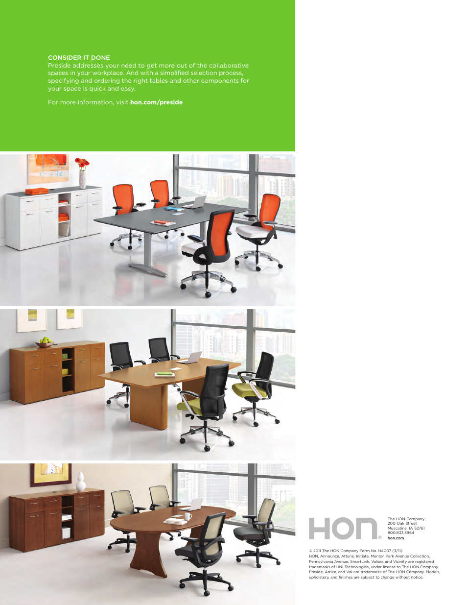 HON Preside User Manual | Page 8 / 8