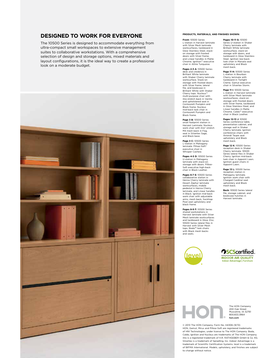 Designed to work for everyone | HON 10500 Series Desking User Manual | Page 16 / 16