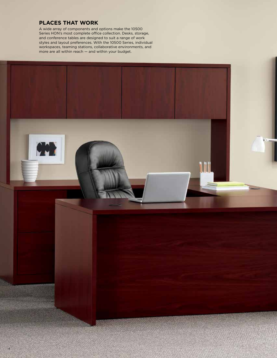 Places that work | HON 10500 Series Desking User Manual | Page 4 / 16