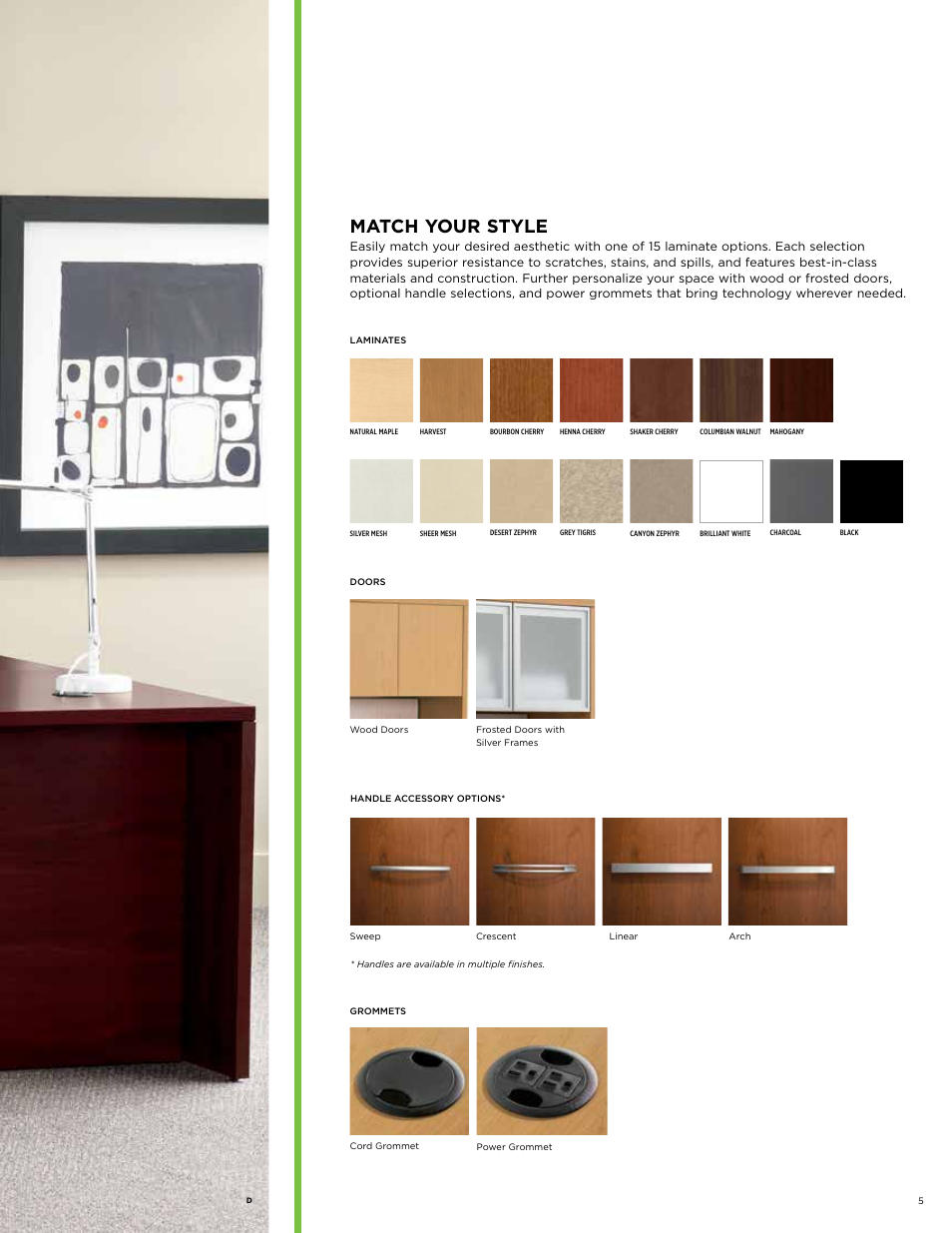 Match your style | HON 10500 Series Desking User Manual | Page 5 / 16