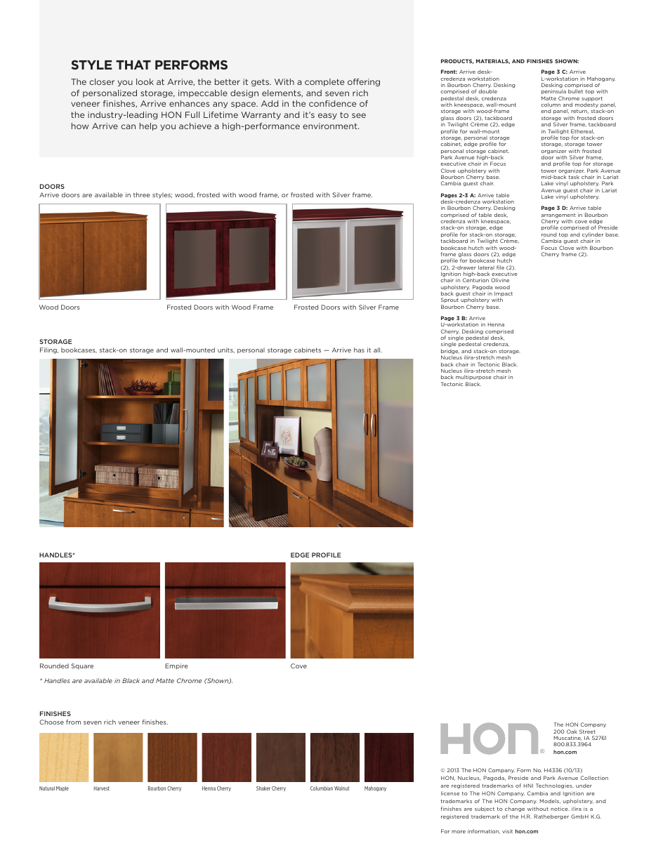 Style that performs | HON Arrive User Manual | Page 3 / 3