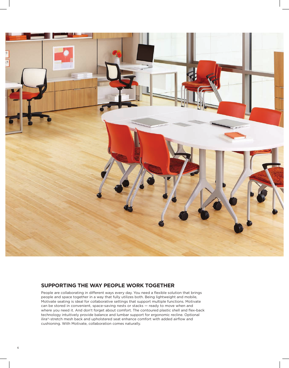 Supporting the way people work together | HON Motivate Seating & Tables User Manual | Page 6 / 12