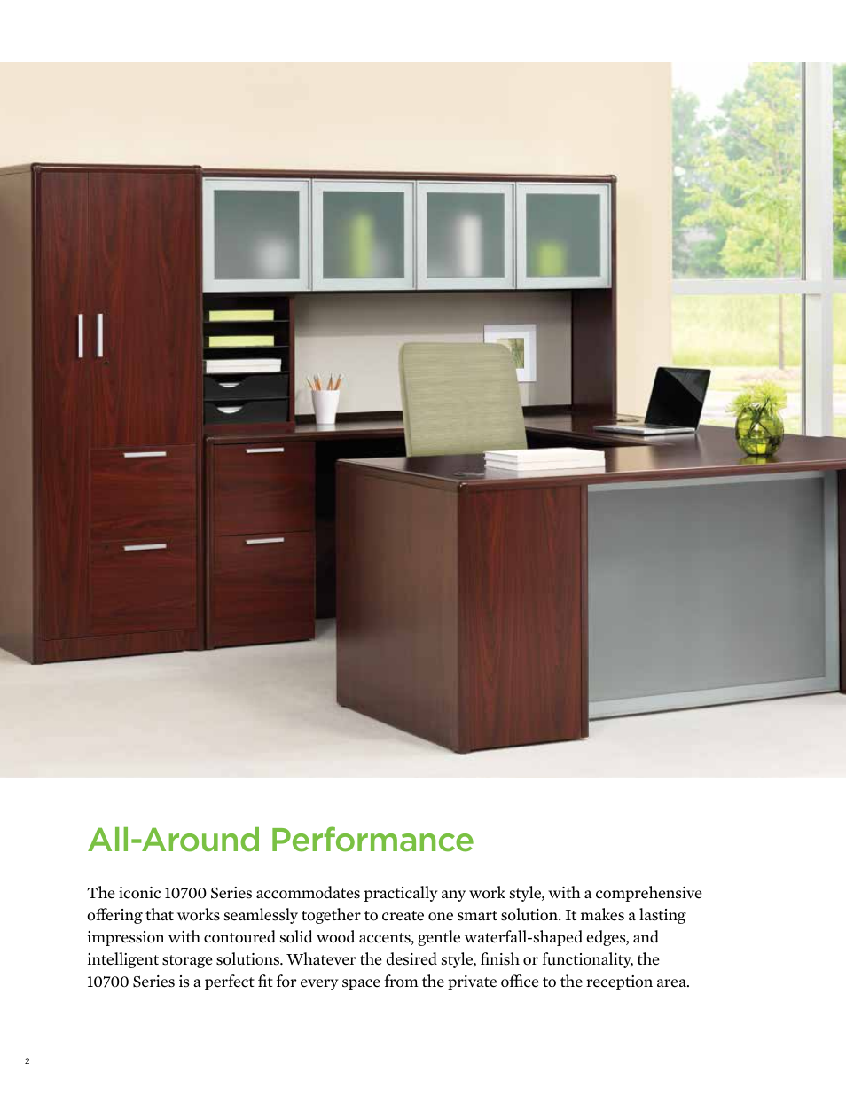 All-around performance | HON 10700 Laminate Desking User Manual | Page 2 / 8