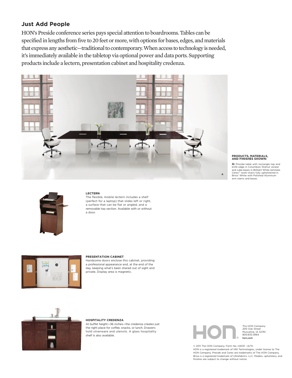 HON Preside User Manual | Page 2 / 2