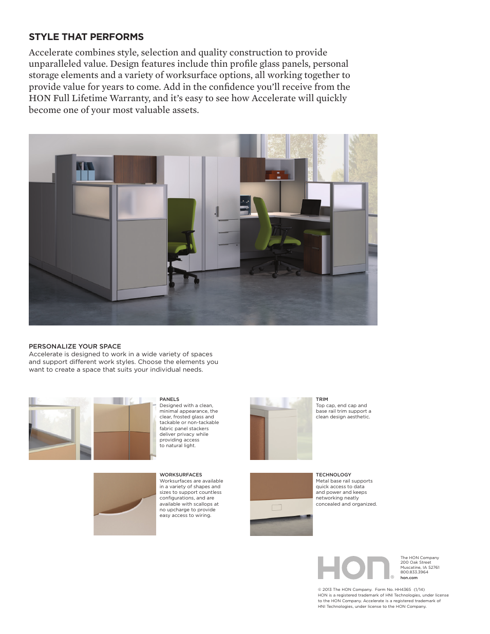 HON Accelerate User Manual | Page 2 / 2
