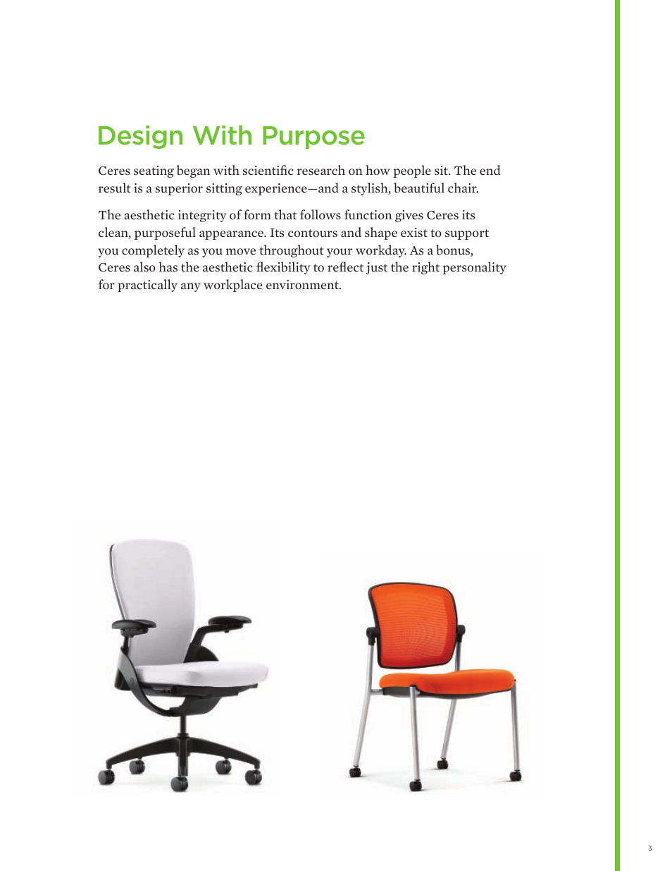 Design with purpose | HON Ceres User Manual | Page 3 / 12