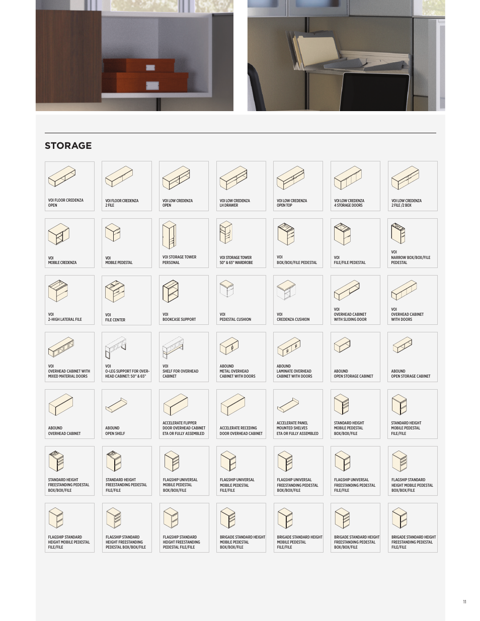 Storage | HON Accelerate User Manual | Page 11 / 12