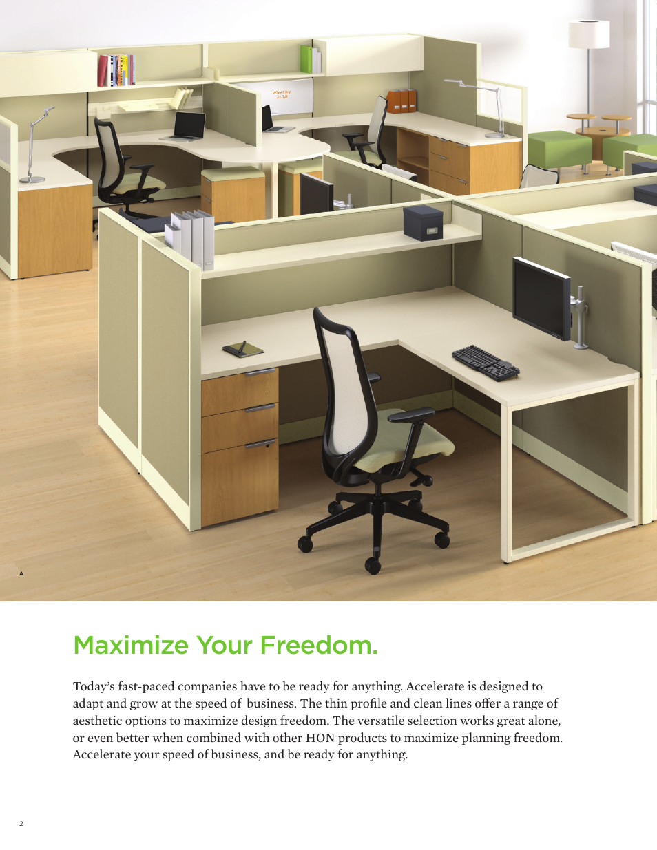 Maximize your freedom | HON Accelerate User Manual | Page 2 / 12