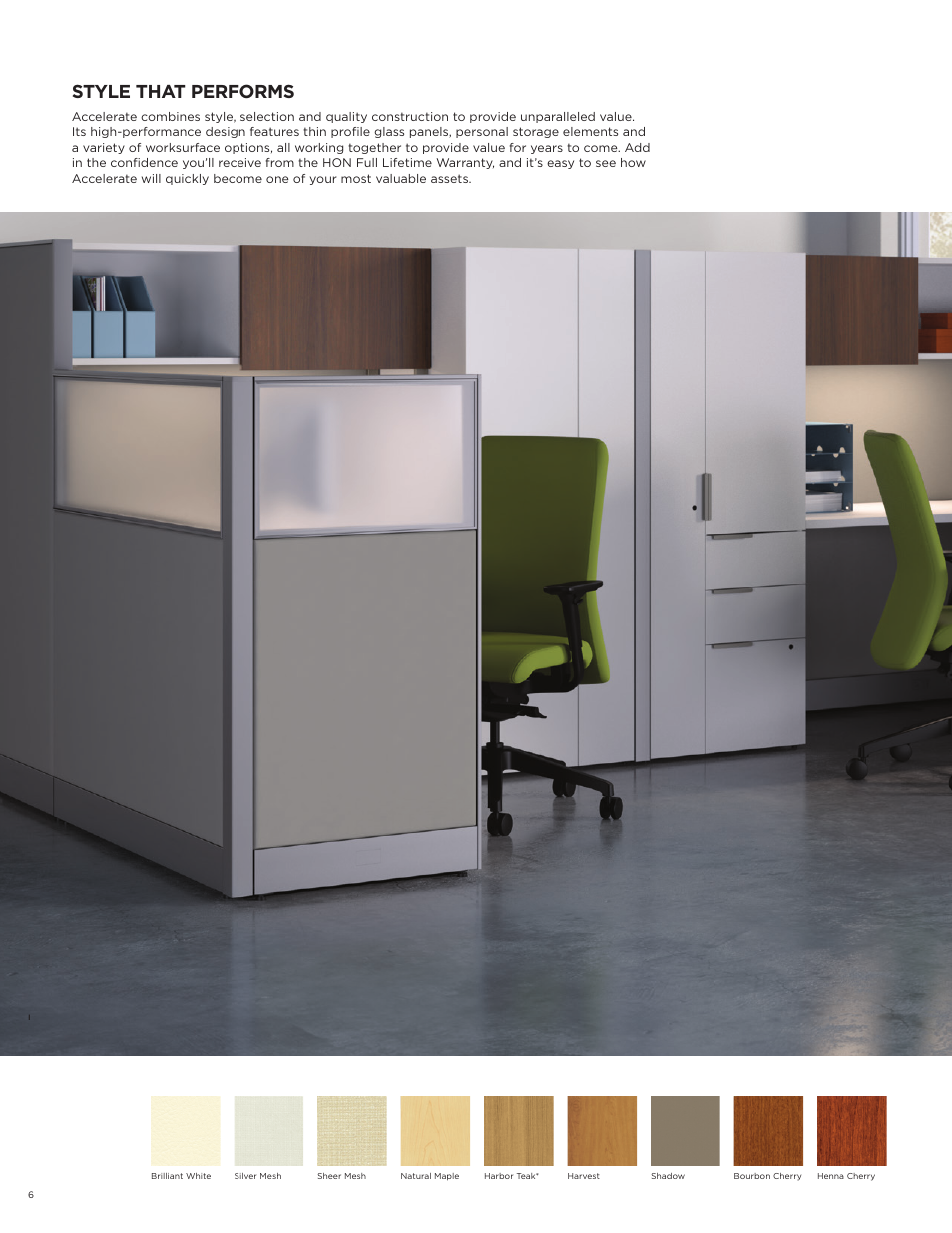 Style that performs | HON Accelerate User Manual | Page 6 / 12