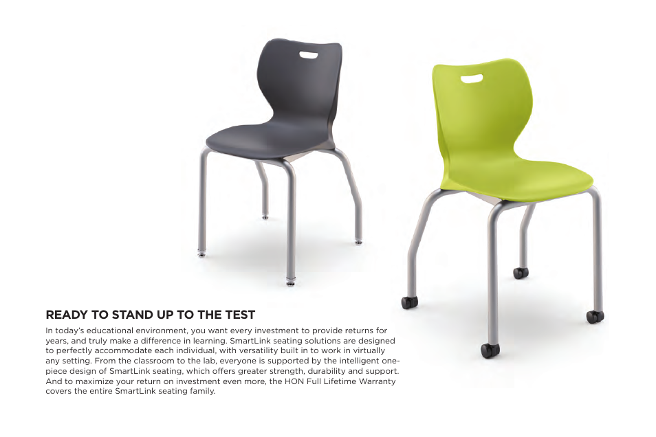 Ready to stand up to the test | HON SmartLink Seating User Manual | Page 6 / 12