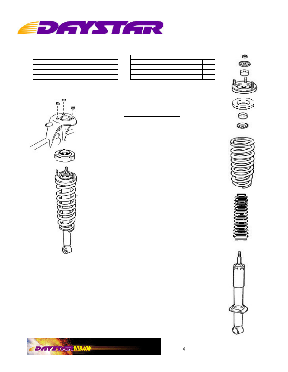 Daystar KT09110BK User Manual | 2 pages