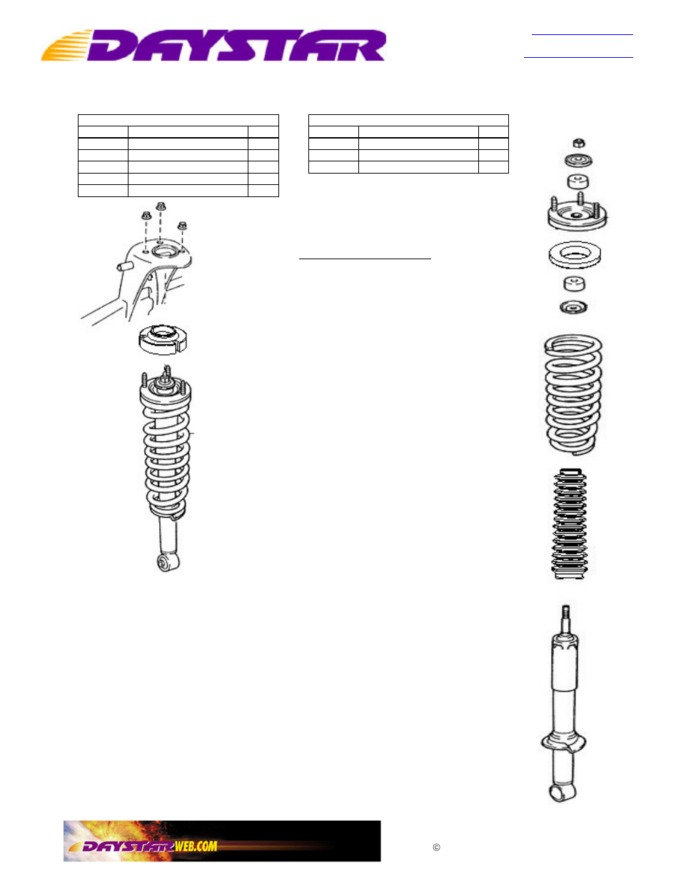 Daystar KT09115BK User Manual | 2 pages