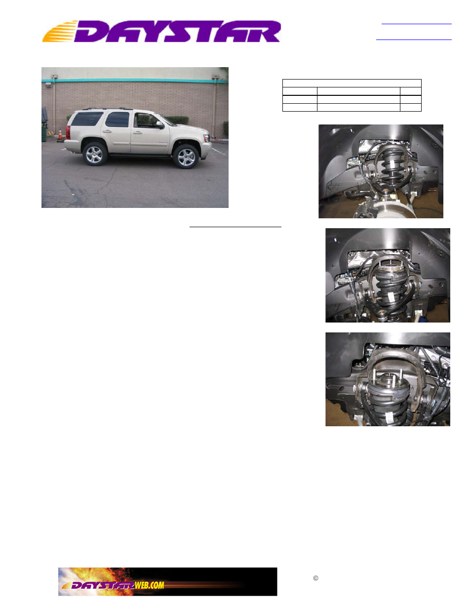 Daystar KG09105BK User Manual | 1 page