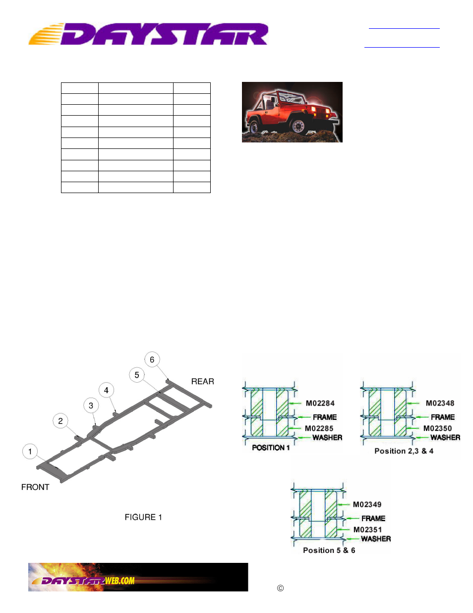 Daystar KJ04005BK User Manual | 1 page