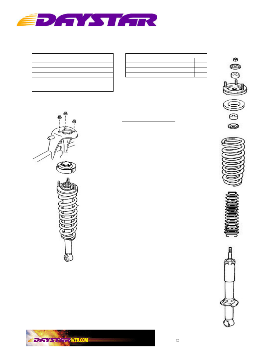 Daystar KT09106BK User Manual | 2 pages