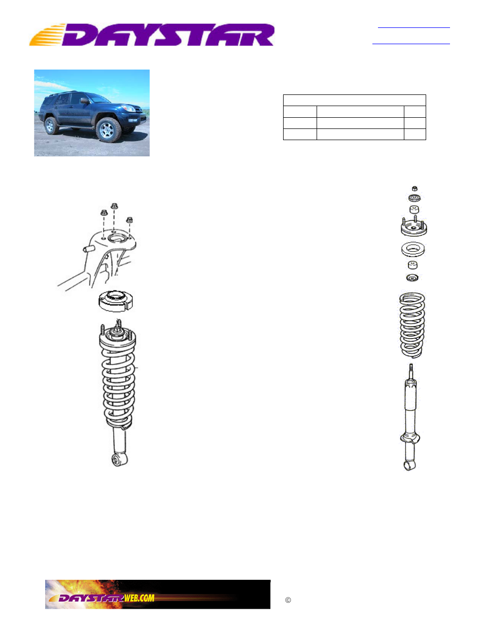 Daystar KT09117BK User Manual | 1 page