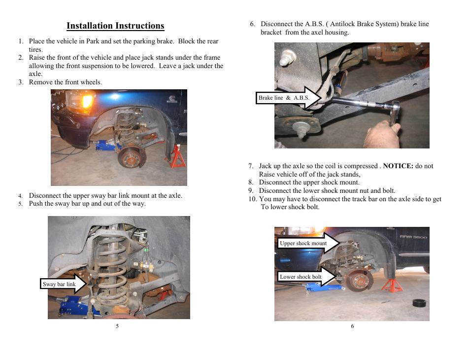 Installation instructions | Daystar KC09101BK User Manual | Page 3 / 6