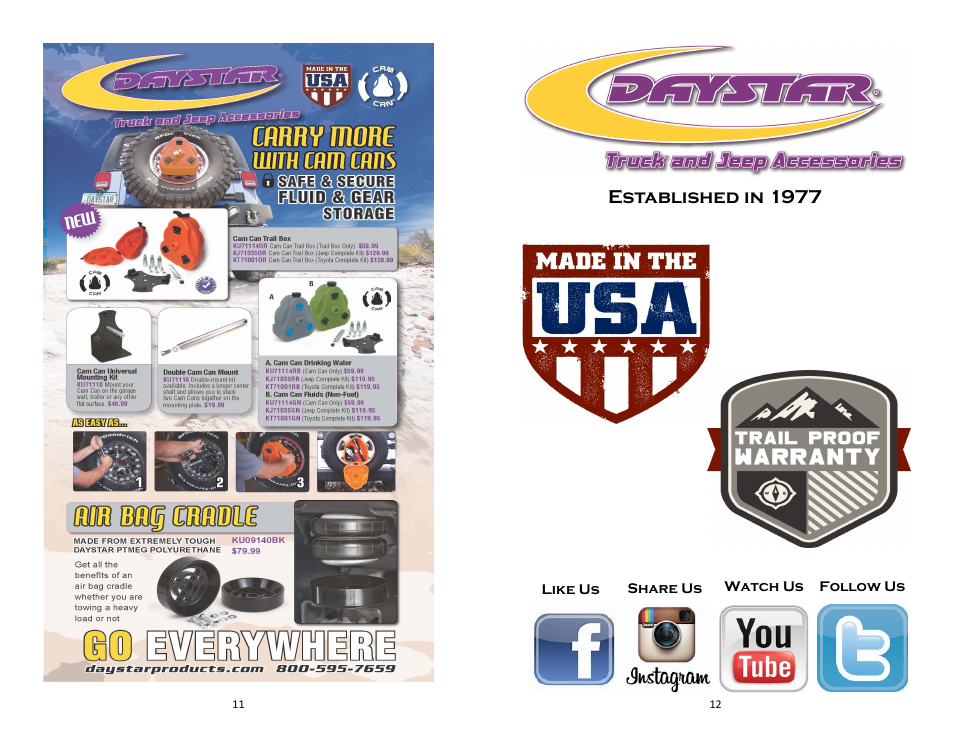 Established in 1977 | Daystar KF09105BK User Manual | Page 6 / 6