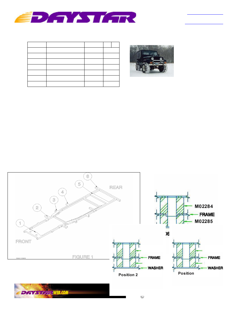 Daystar KJ04003BK User Manual | 1 page