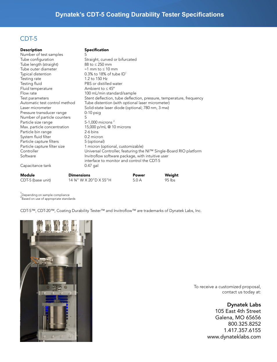 Dynatek Labs CDT-5 User Manual | Page 4 / 4