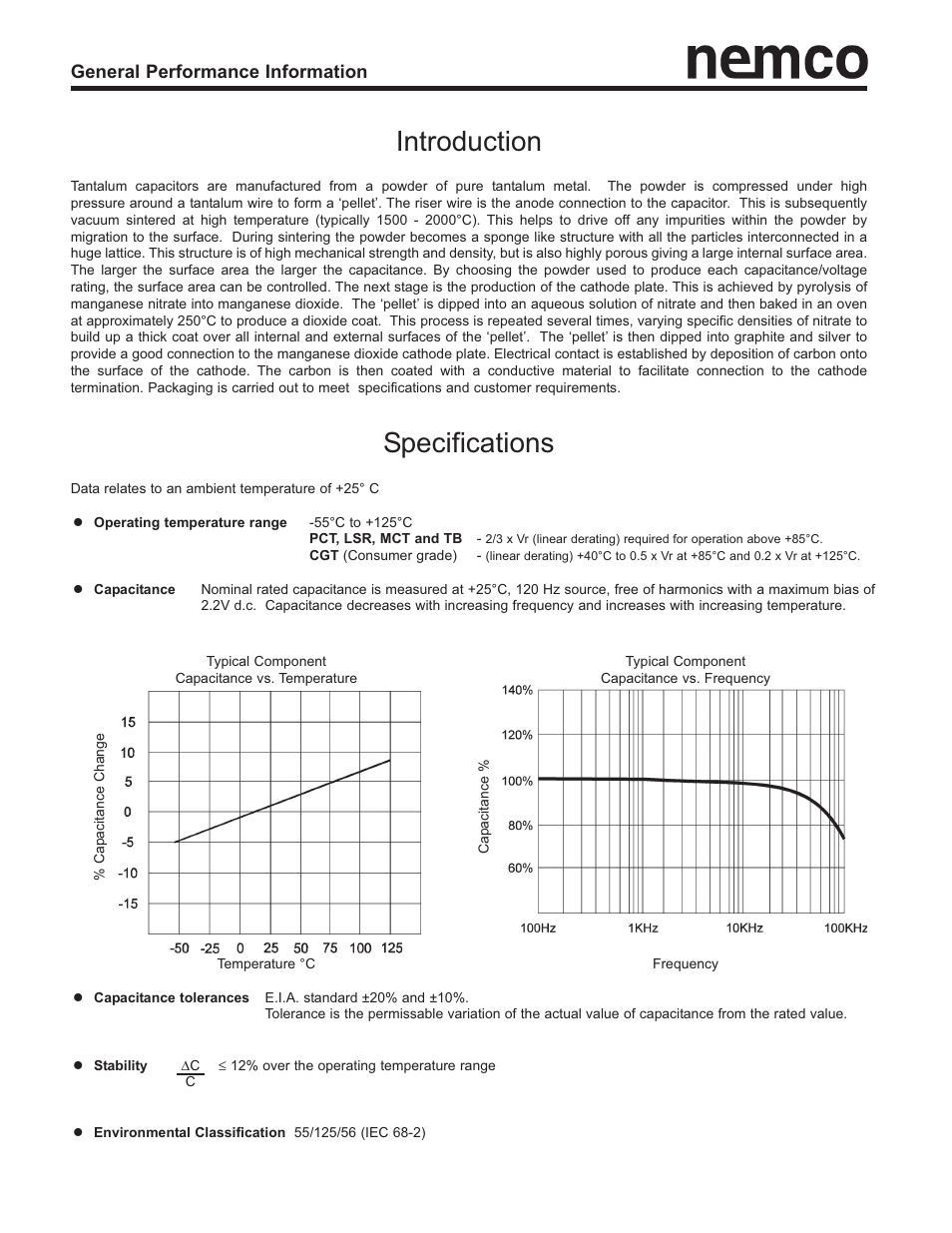 Nemco Electronics Performance Info User Manual | 12 pages
