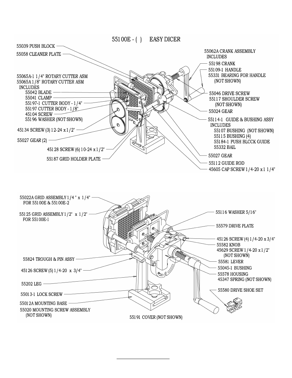 Nemco food equipment | Nemco Food Equipment Easy Dicer Two-Way Vegetable Cutter - Operations Manual User Manual | Page 3 / 3