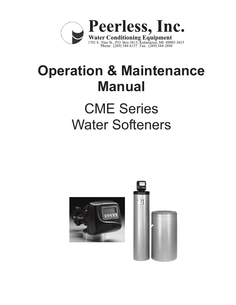 Peerless Water 30 CME Series - Service Manual User Manual | 20 pages