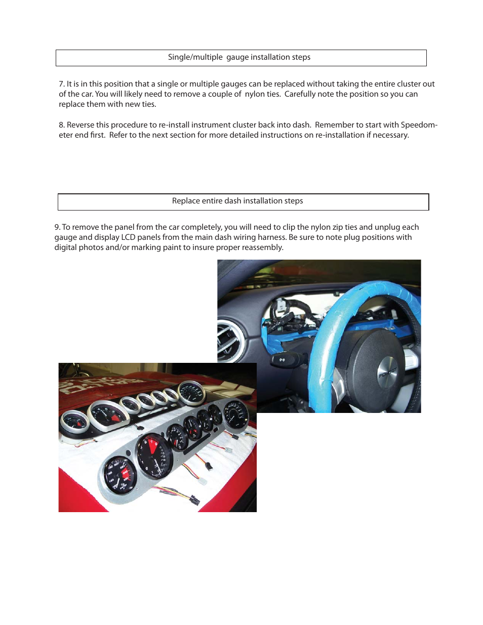 Speedhut Ford GT Series Gauge User Manual | Page 2 / 6