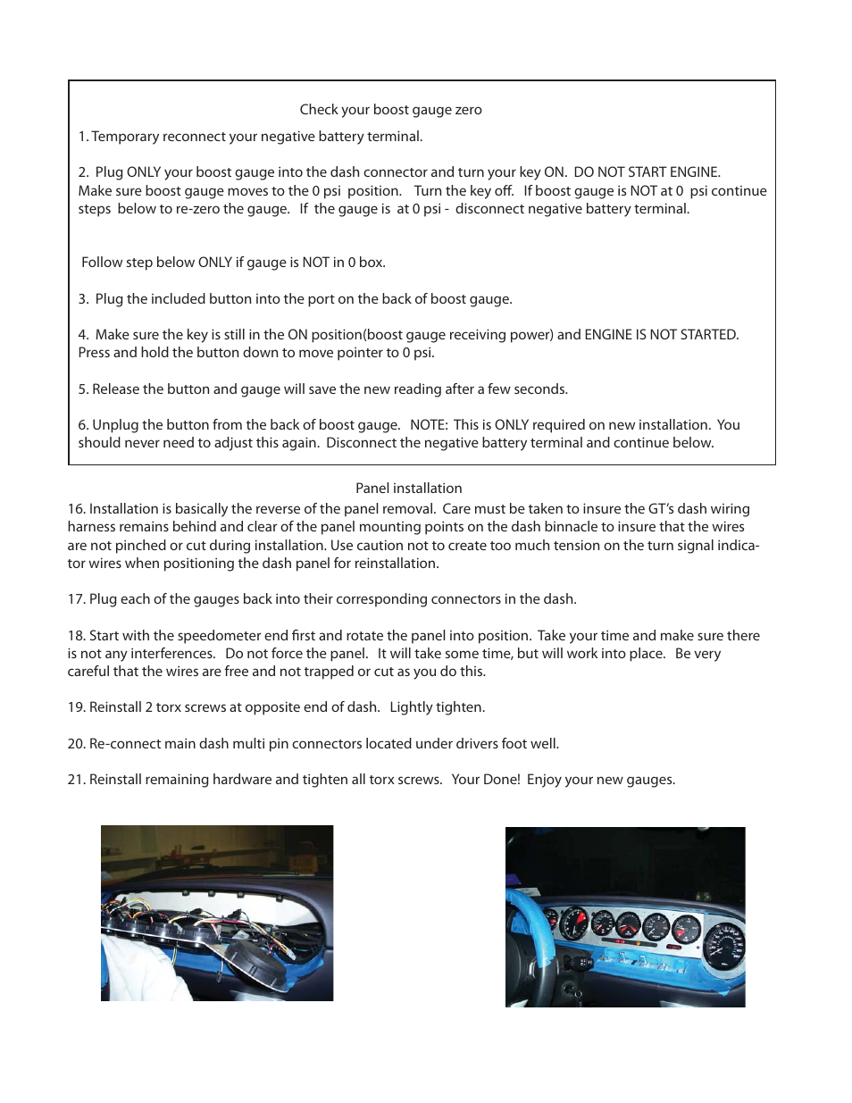 Speedhut Ford GT Series Gauge User Manual | Page 5 / 6